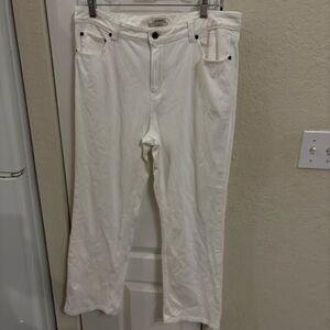 L.L. Bean Cream Classic Fit Jeans